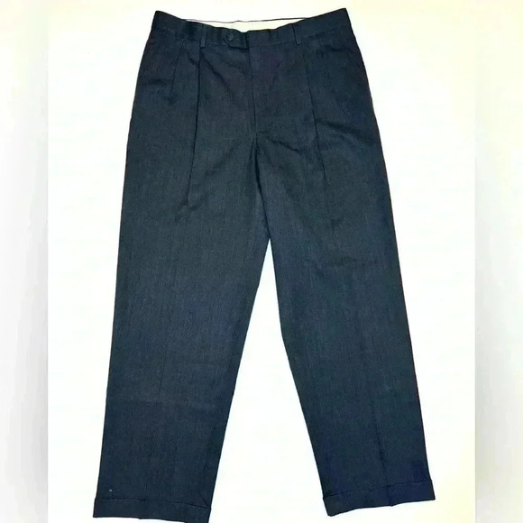 Joseph & Feiss Men's Classic Fit  Dress Pants Size  36 x 30 Dark Gray - Picture 1 of 8